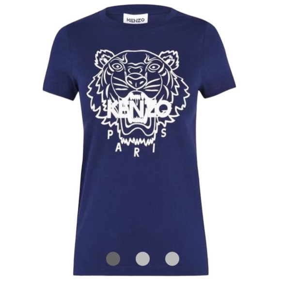 Navy Blue Kenzo Graphic Tee Shirt (S) - Picture 1 of 9
